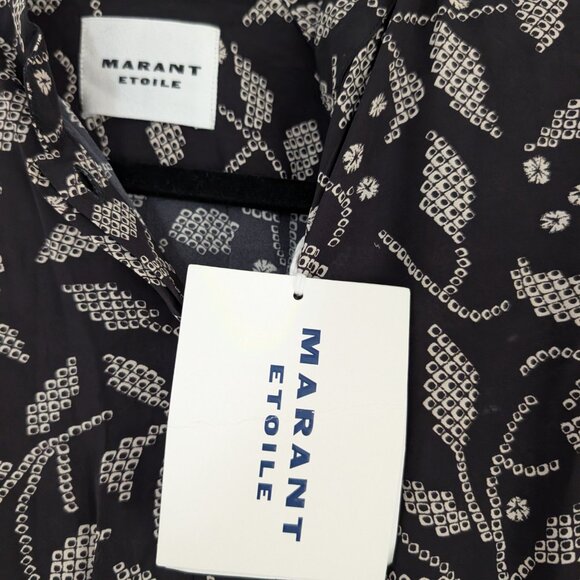 NWT Isabel Marant Étoile Okley Midi Dress Black New EU 40 / US 8 or Large - Picture 5 of 7